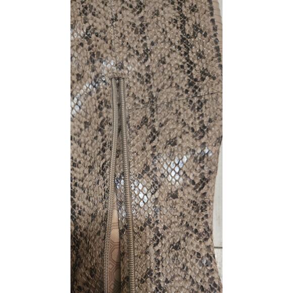 Louise et Cie Leather Tall Ladies Boots Snake Pattern Size 8.5 - Picture 9 of 12